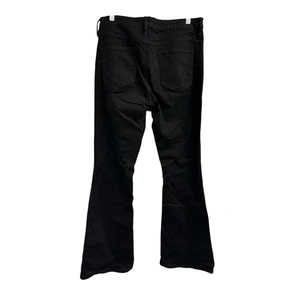 Harper Sculpting Stretch Flare Jeans - Black - Picture 3 of 7